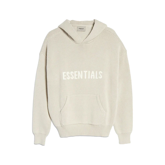 Fear of God Essentials Exclusive Knitted Hoodie SS21 - 'Stone'