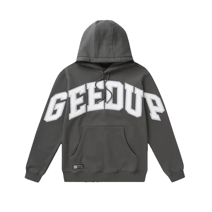 GEEDUP. Team Logo Hoodie - 'Asphalt Grey'