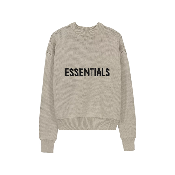 Fear of God Essentials Exclusive Knitted Sweater - 'Linen'