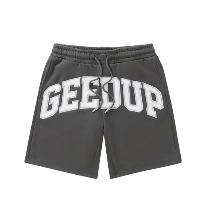 GEEDUP. Team Logo Shorts - 'Asphalt Grey'