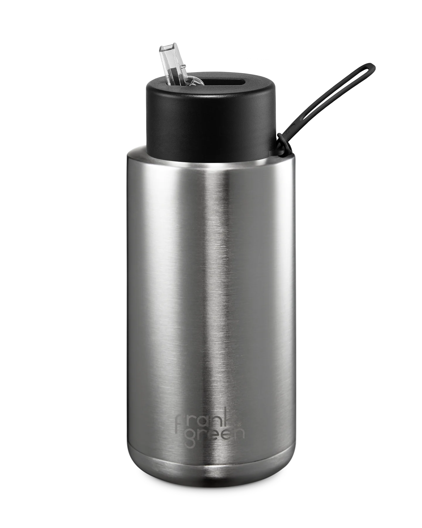 Frank Green Reusable Ceramic Bottle 1L 'Chrome Silver'