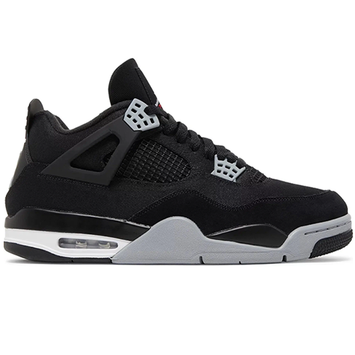 Nike Air Jordan 4 Retro 'Black Canvas' (Youth/Womens)