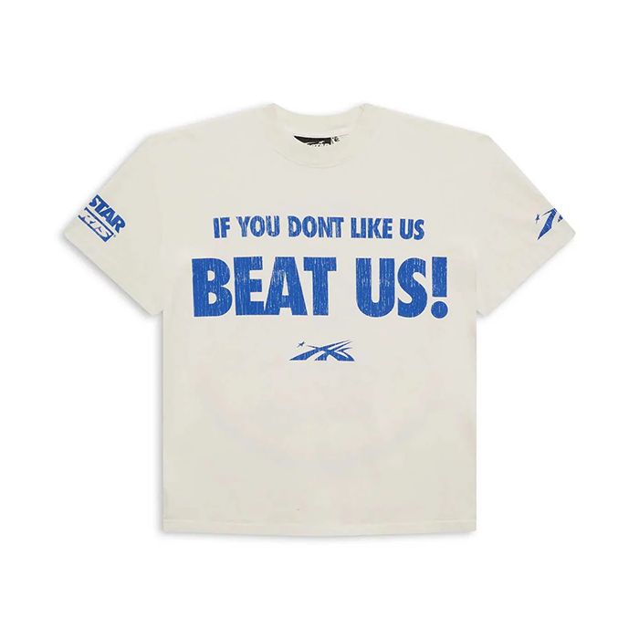 Hellstar Beat Us! Tee 'White/Blue'