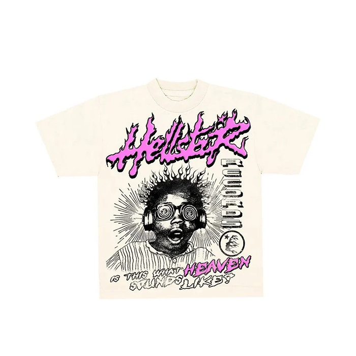 Hellstar Sounds Like Heaven Tee 'Cream'