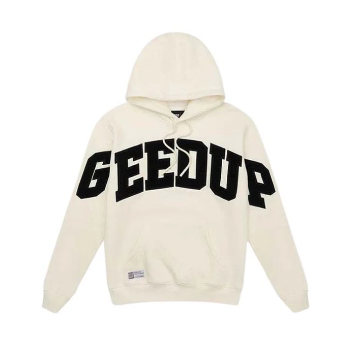 GEEDUP. Team Logo Hoodie - 'Buttercream Black'