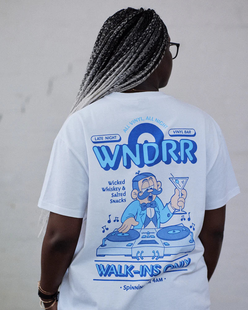 WNDRR Vinyl Bar Box Fit Tee 'White'