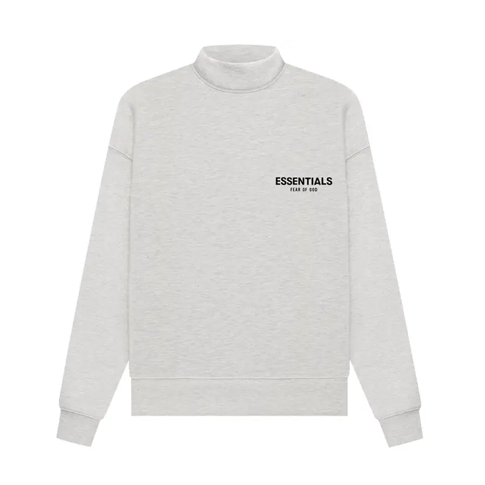 Fear of God Essentials Mockneck - 'Light Oatmeal'