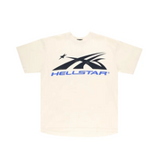 Hellstar Sport Logo Gel Tee 'White/Blue'