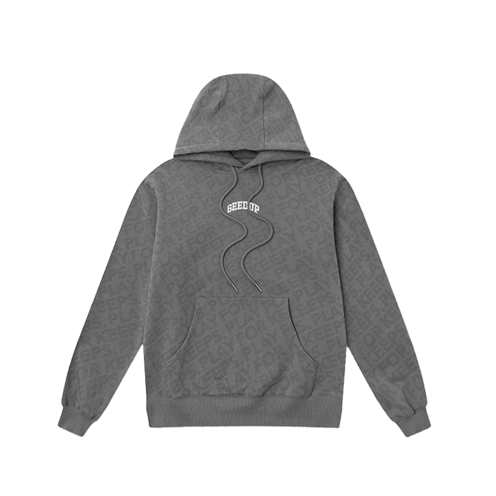 GEEDUP. Micro Team Logo Hoodie 'Grey'