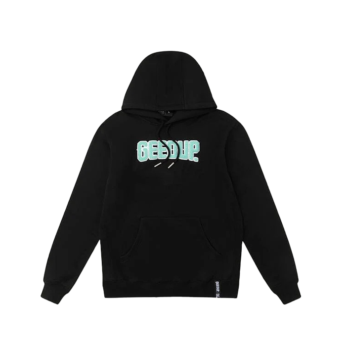 GEEDUP. Play For Keeps Hoodie - 'Black Teal'