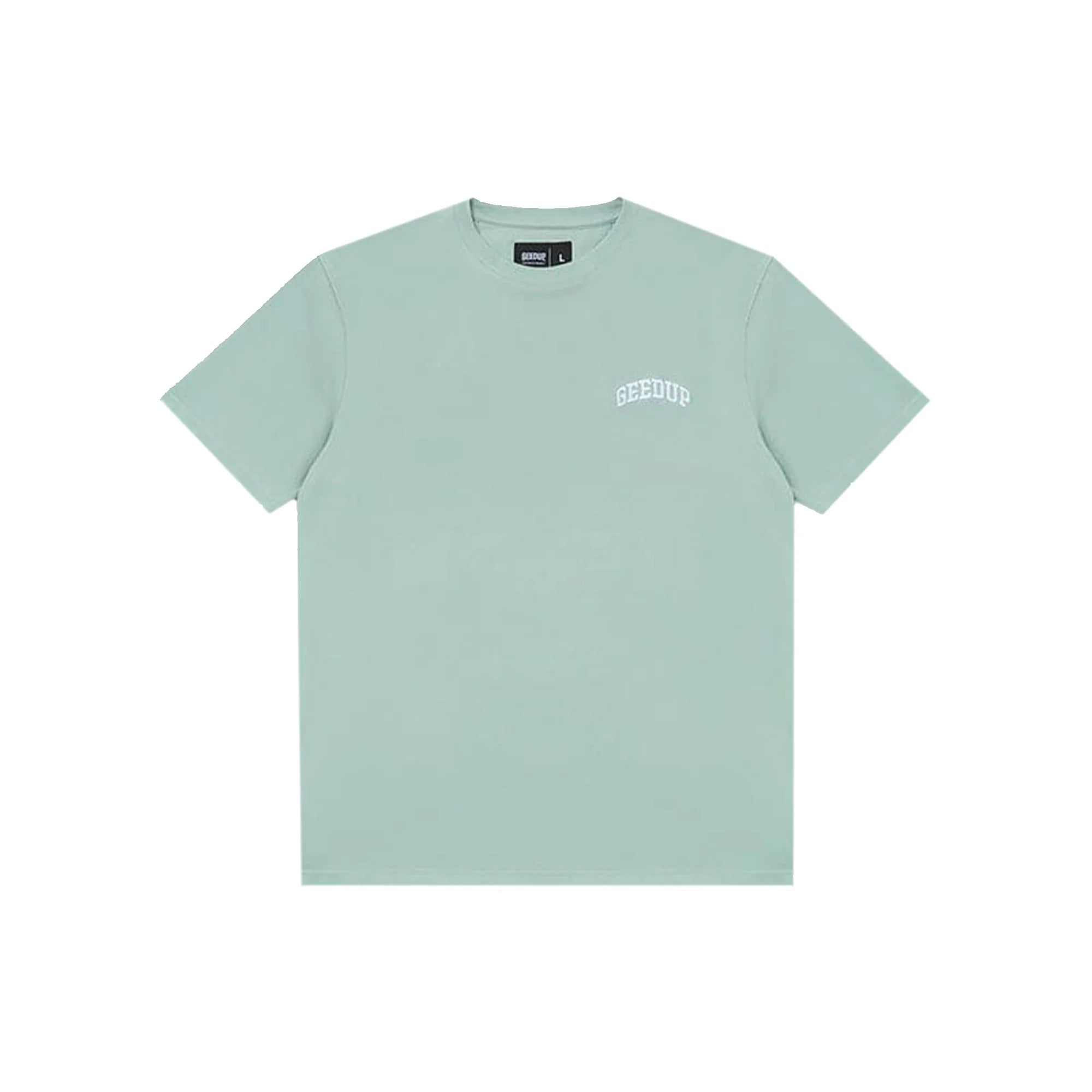 GEEDUP. Micro Team Logo Tee 'Pistachio'