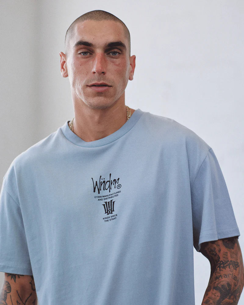 WNDRR Noise Box Fit Tee 'Cement Grey'