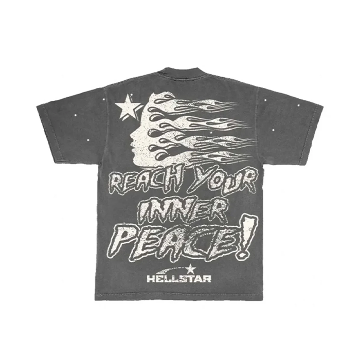 Hellstar Inner Peace Tee 'Grey'