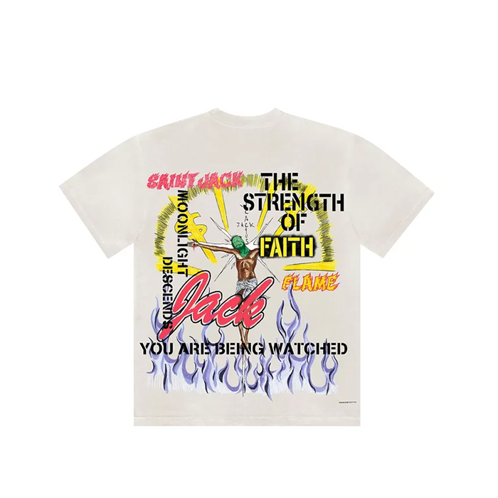 Travis Scott Utopia x St. Michael 3A Tee 'White'