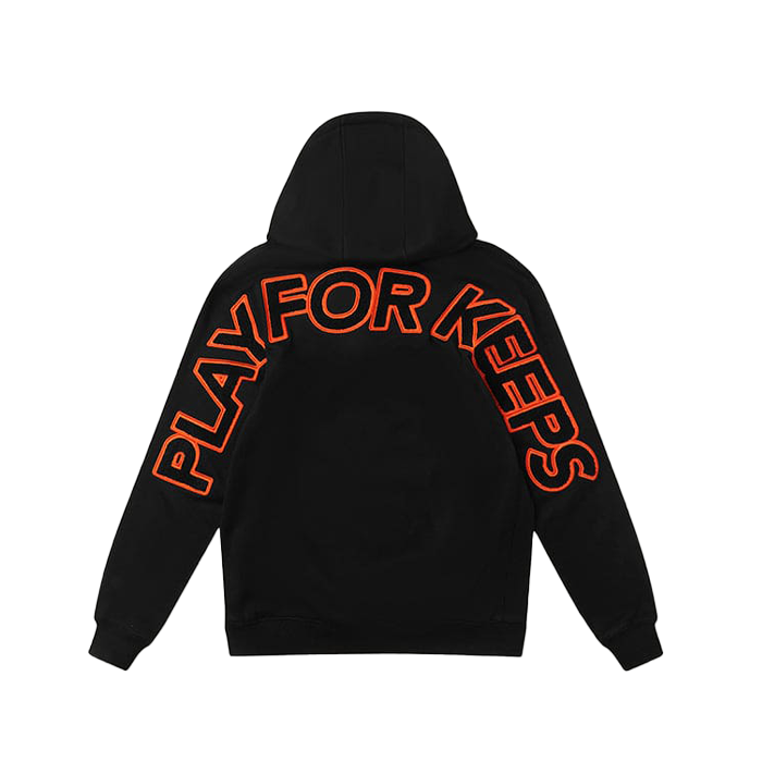 GEEDUP. Play For Keeps Hoodie - 'Black Orange'