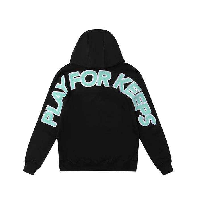 GEEDUP. Play For Keeps Hoodie - 'Black Teal'