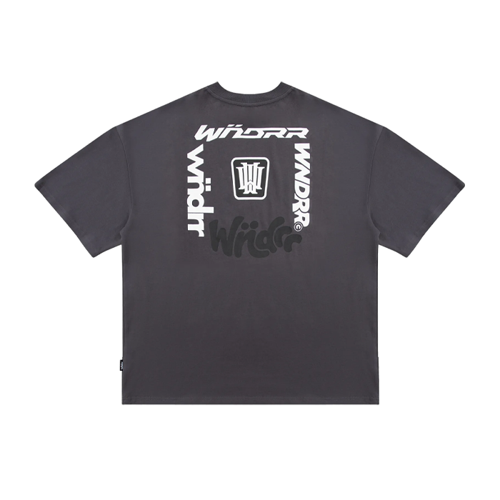 WNDRR All Out Heavy Weight Tee 'Charcoal'