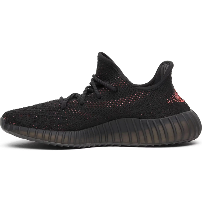 yeezy black core red