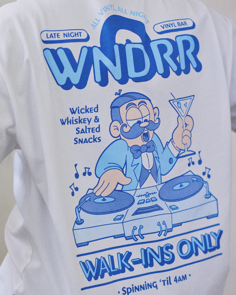 WNDRR Vinyl Bar Box Fit Tee 'White'