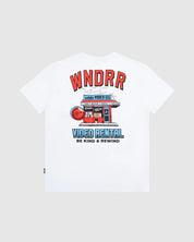 WNDRR Video Rental Box Fit Tee 'White'