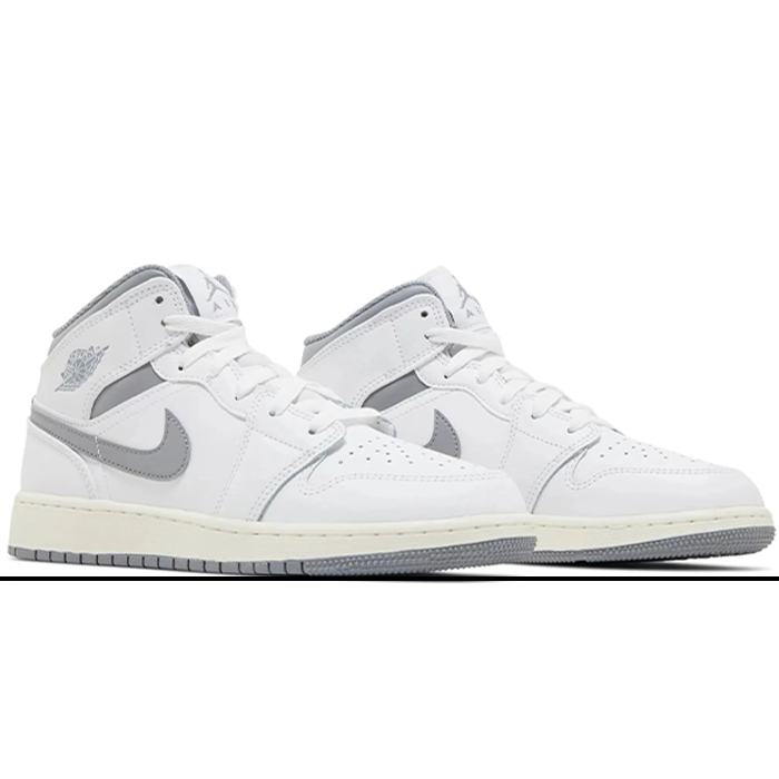 Nike Air Jordan 1 Mid 'Neutral Grey' (Youth/Womens)