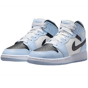 Nike Air Jordan 1 Mid 'Ice Blue Black' (Youth/Womens)