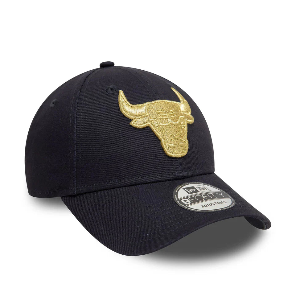 New Era Chicago Bulls 9Forty Adjustable Snapback 'Metallic Gold'