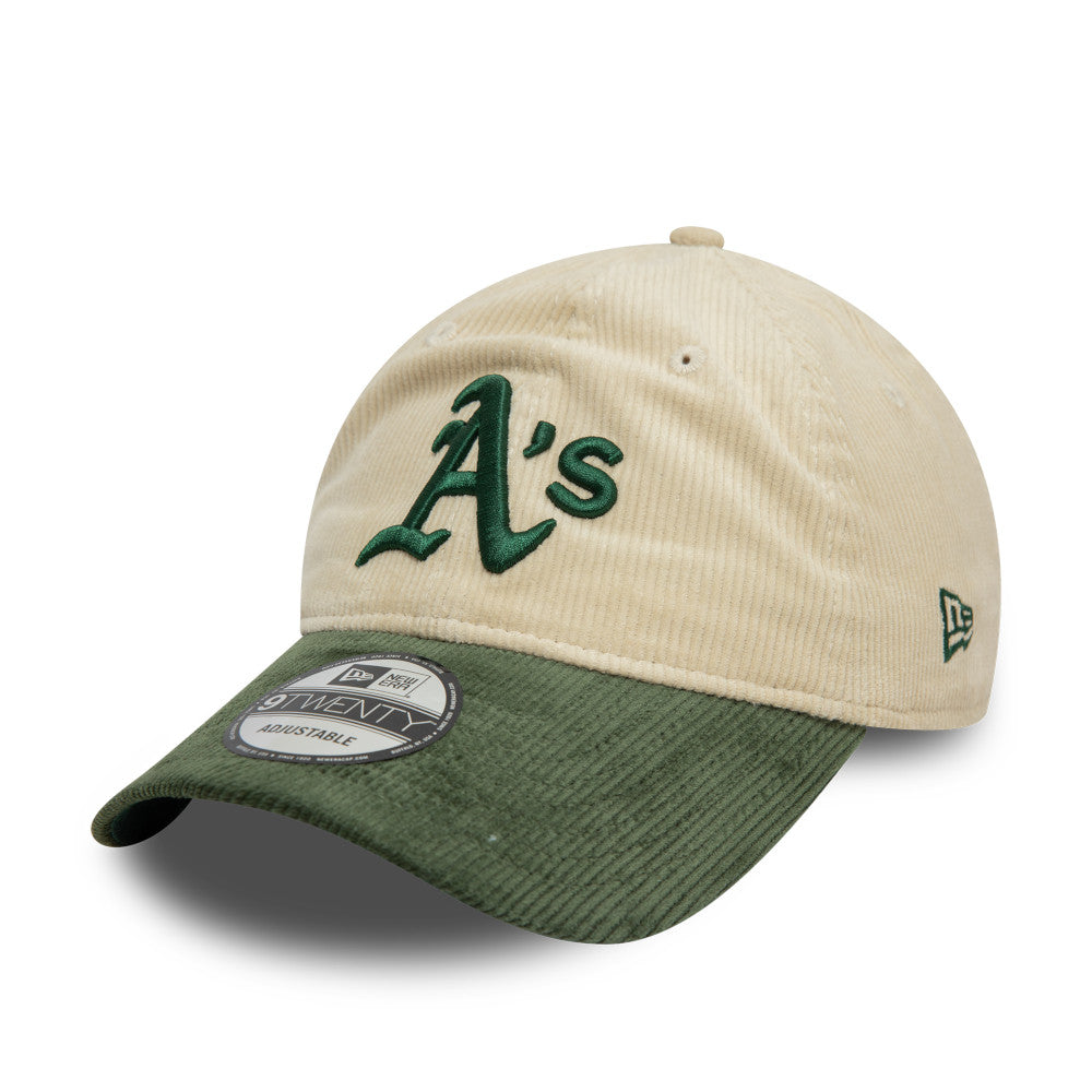 New Era Oakland Athletics Block Cord 9Twenty Adjustable Snapback 'Ivory Dark Green'