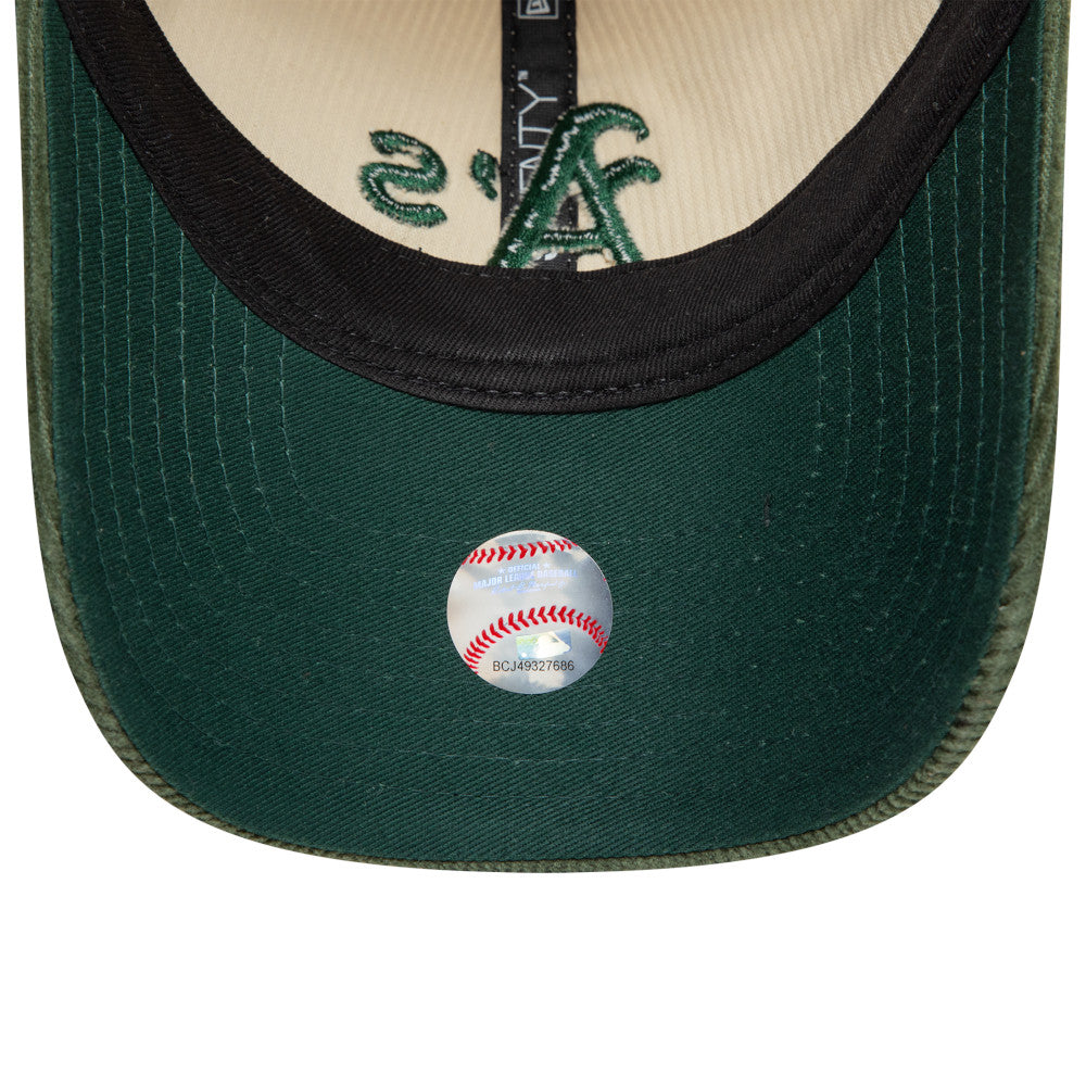 New Era Oakland Athletics Block Cord 9Twenty Adjustable Snapback 'Ivory Dark Green'