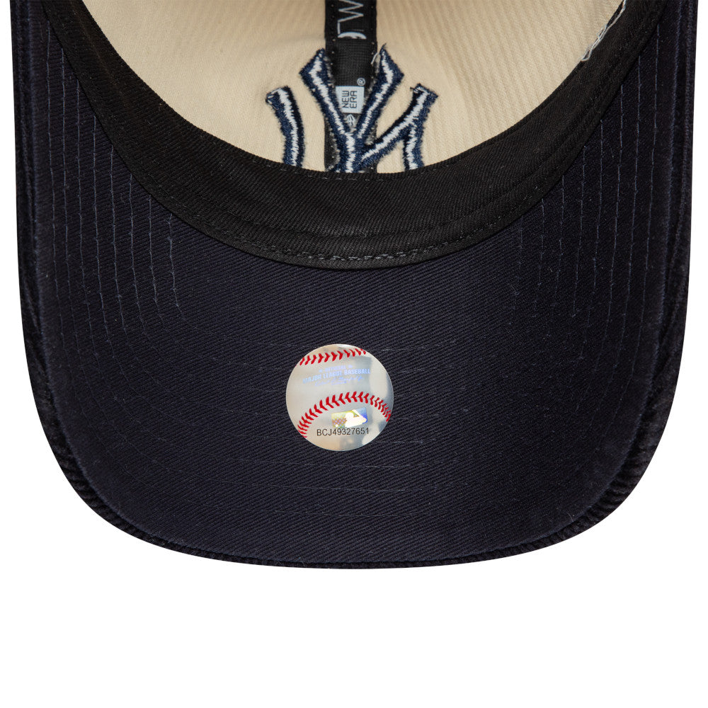 New Era New York Yankees Block Cord 9Twenty Adjustable Snapback 'Ivory Navy'