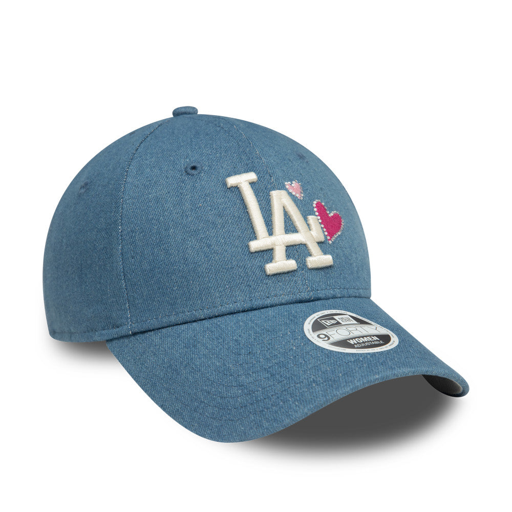 New Era Los Angeles Dodgers Denim Icon 9Forty Adjustable Snapback 'Navy' (Womens)