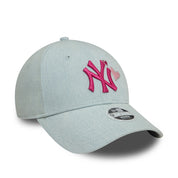 New Era New York Yankees Denim Icon 9Forty Adjustable Snapback 'Pale Blue' (Womens)