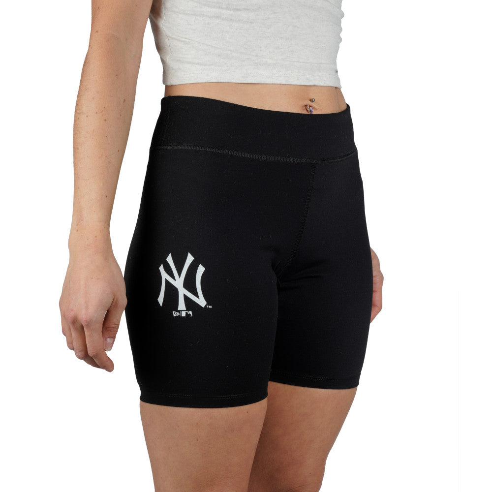 New Era Womens MLB New York Yankees Bike Shorts 'Black'