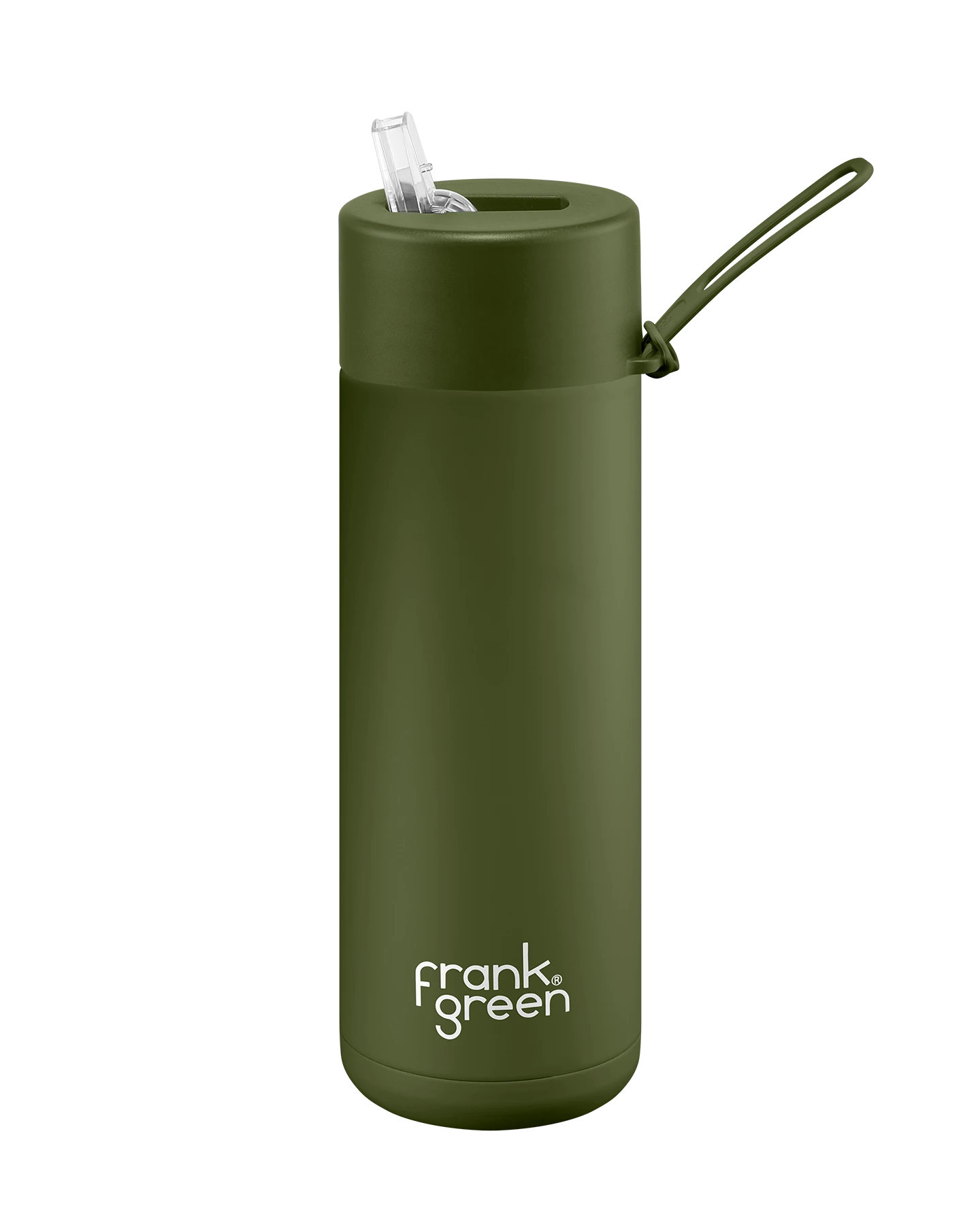 Frank Green Reusable Ceramic Bottle 595ml 'Khaki'