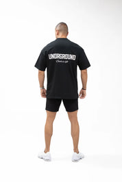 UNDRGROUND Such Is Life Relaxed Fit Tee 'Black Pink'