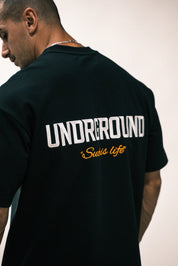 UNDRGROUND Such Is Life Relaxed Fit Tee 'Black Yellow'