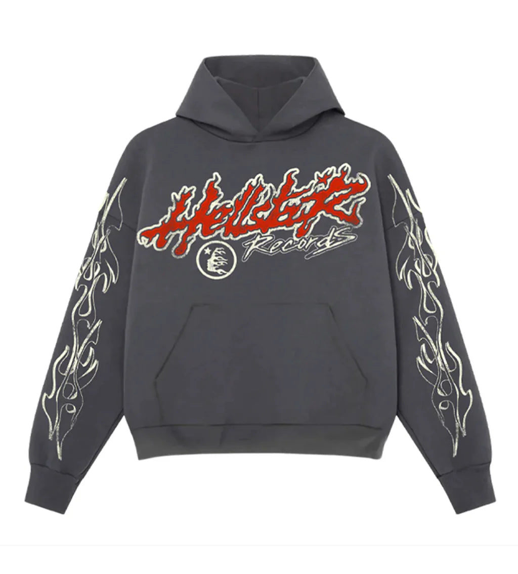 Hellstar Records Tour Hoodie 'Washed Black'