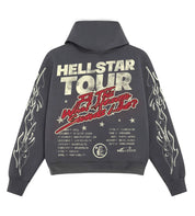 Hellstar Records Tour Hoodie 'Washed Black'