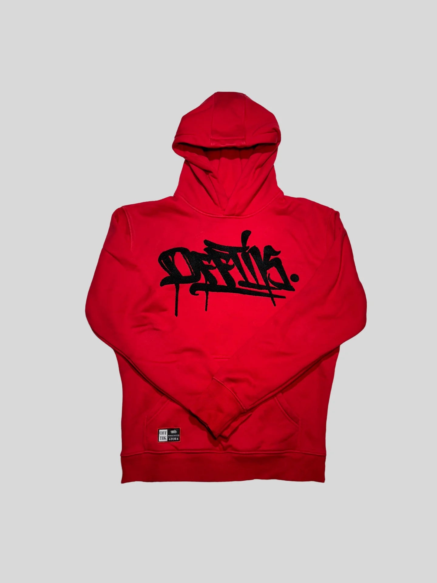 Off-Tik Signature Hoodie 'Red Black'