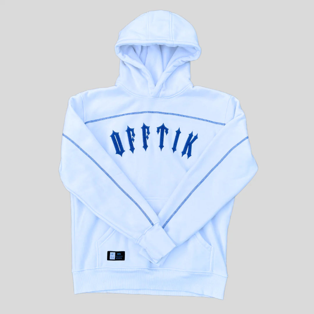 Off-Tik Iron Gate Hoodie 'White Blue'