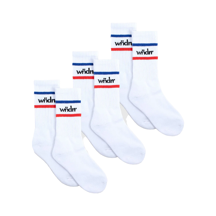 WNDRR Challenger Socks 3 Pack 'White'