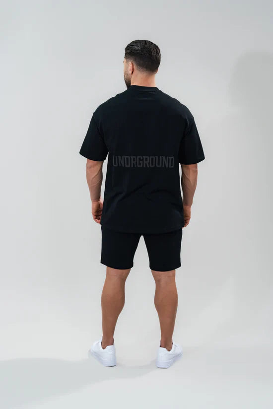 UNDRGROUND Relaxed Fit Tee 'Jet Black'