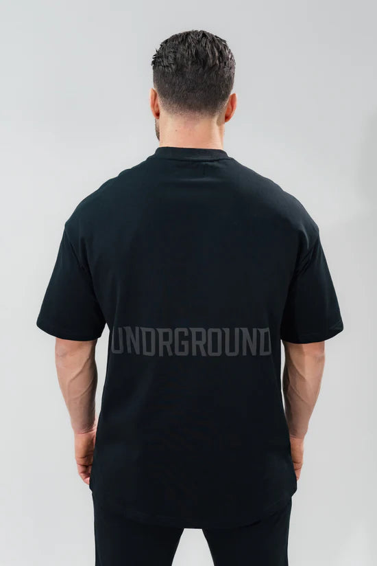 UNDRGROUND Relaxed Fit Tee 'Jet Black'