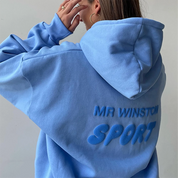 Mr. Winston Puff Hooded Sweat - 'Blueberry'